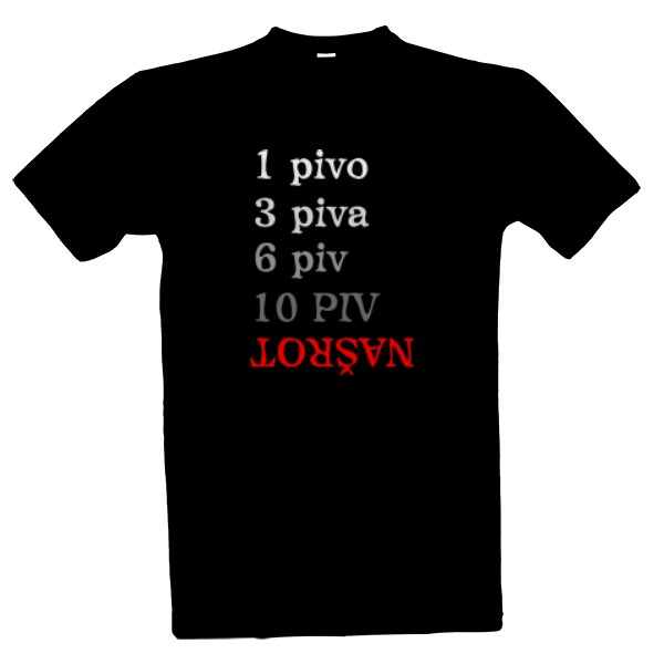 Tričko s potiskem Pivo - našrot 3